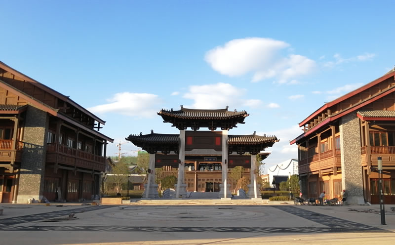 云南喷泉工程案例 昆明融创文旅城旱地变频跑泉工程2019年