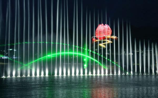国内最美音乐之青岛世园会音乐喷泉-音乐喷泉设计厂家